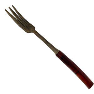 Vintage MCM 11 inch Plastic Wood Kitchen Fork